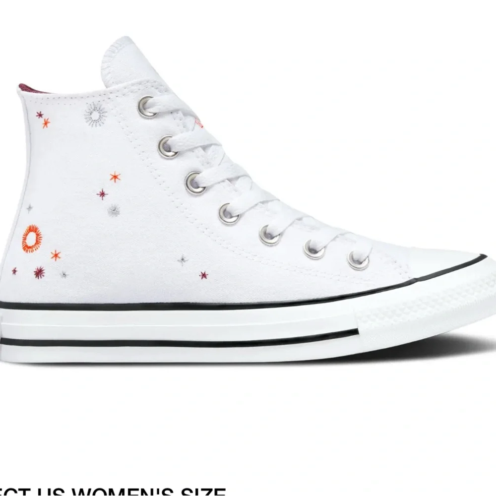 Converse “You Are On The Right Path” Women's White Embroidered High-Top Sneakers